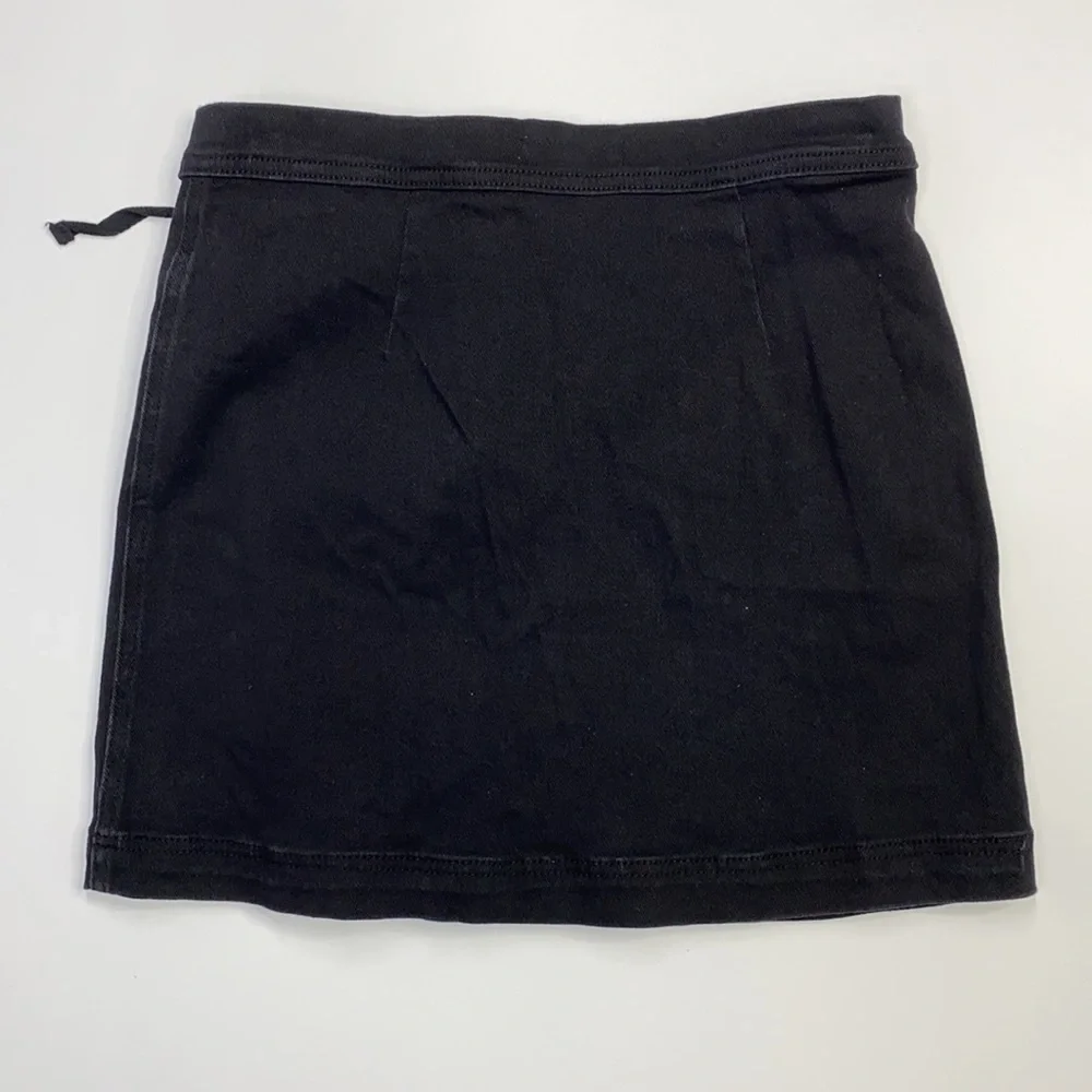 Others Follow Black Lace Up Mini Skirt Size Small